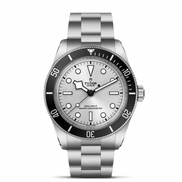 TUDOR Black Bay 68 Boîtier en acier 43 mm Cadran argenté soleillé Bracelet en acier à trois mailles