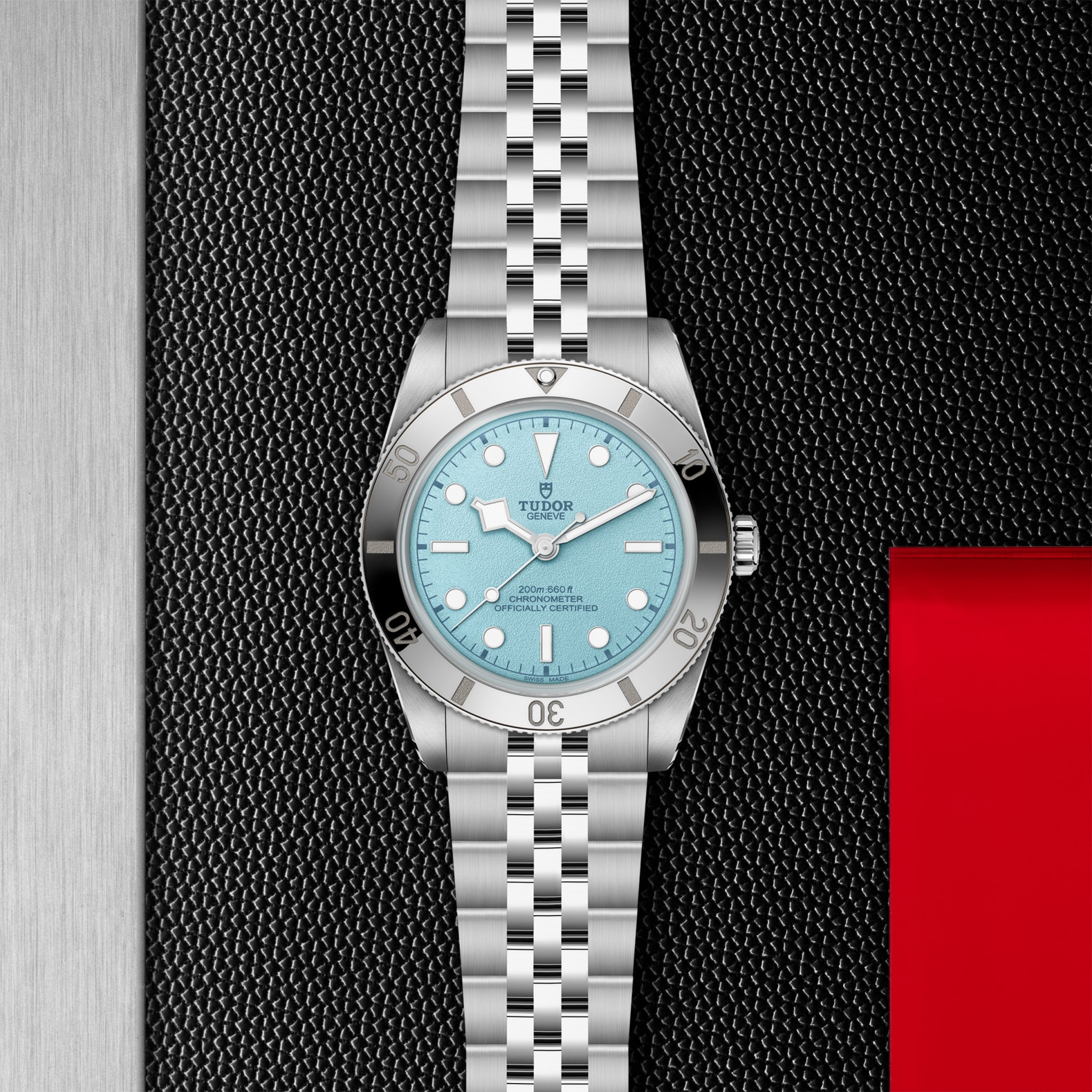 TUDOR Black Bay 54 Boîtier en acier 37 mm Cadran bleu Bracelet en acier à cinq mailles – Image 4