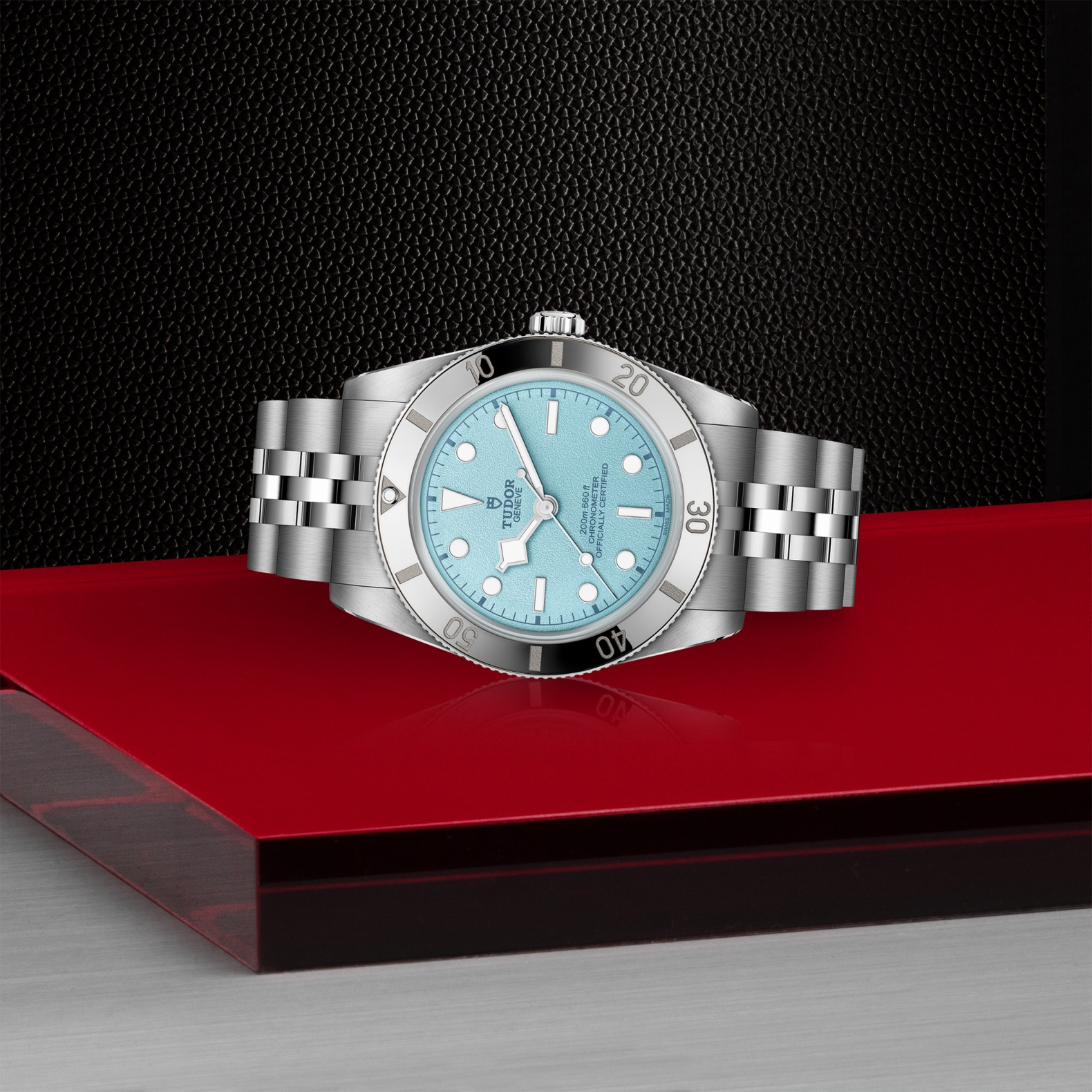TUDOR Black Bay 54 Boîtier en acier 37 mm Cadran bleu Bracelet en acier à cinq mailles – Image 3