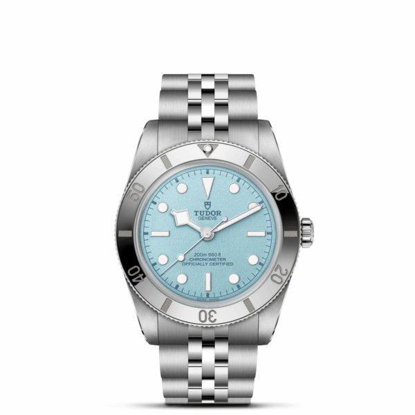 TUDOR Black Bay 54 Boîtier en acier 37 mm Cadran bleu Bracelet en acier à cinq mailles