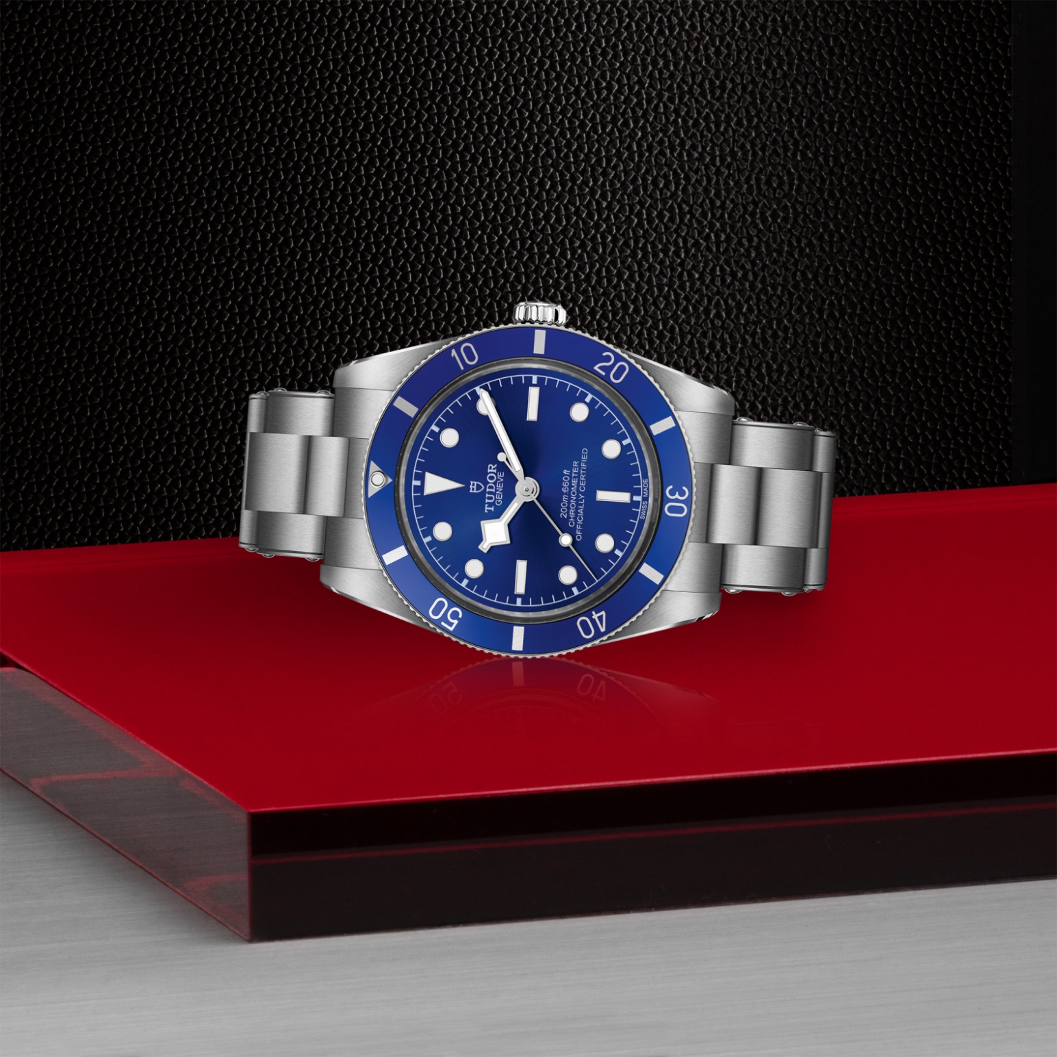 TUDOR Black Bay 54 Boîtier en acier 37 mm Bracelet en acier à trois mailles Cadran Bleu – Image 3