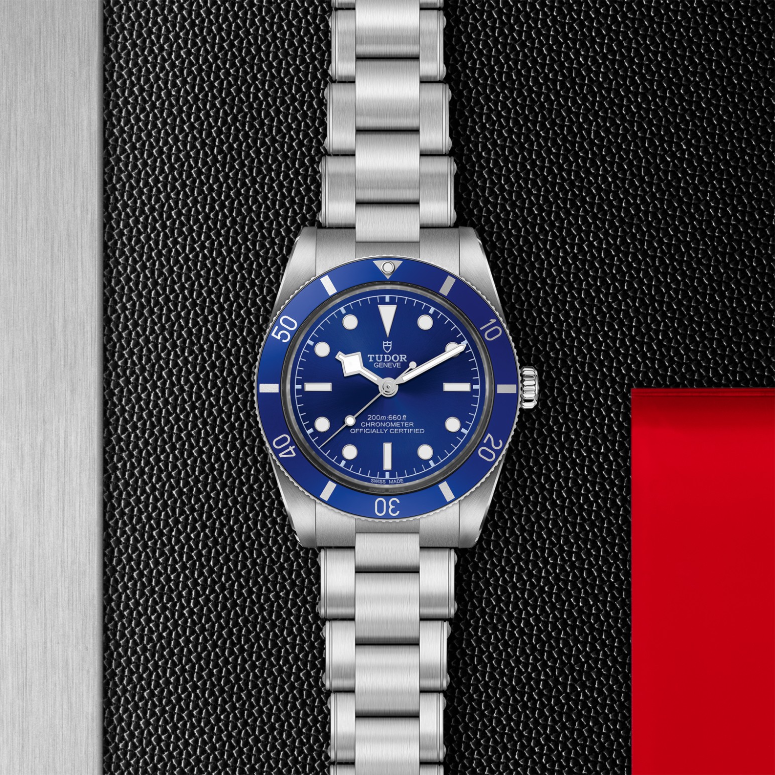TUDOR Black Bay 54 Boîtier en acier 37 mm Bracelet en acier à trois mailles Cadran Bleu – Image 4